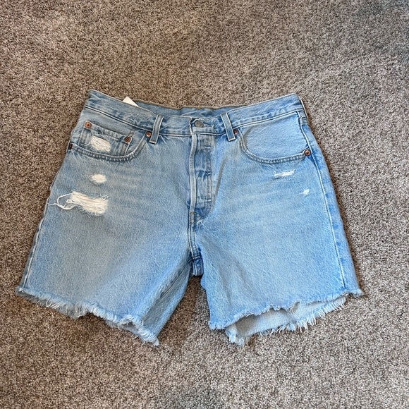 Levi's Pants - Levi’s 501 Button fly Cut Off Denim Shorts. Classic American. Unique tab style.